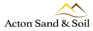 Acton sand and soil logo design