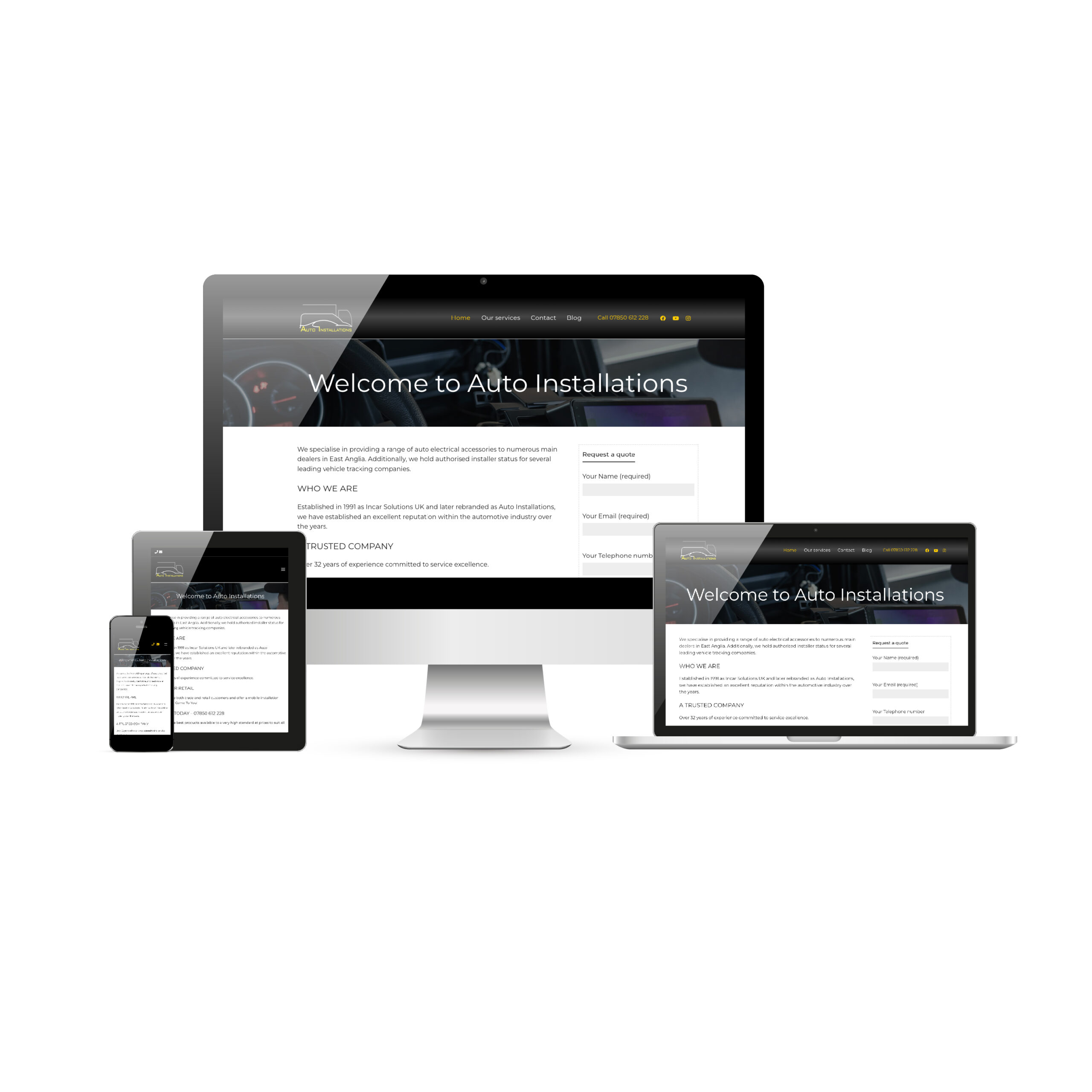 Read more about the article Auto Installations, Essex website design