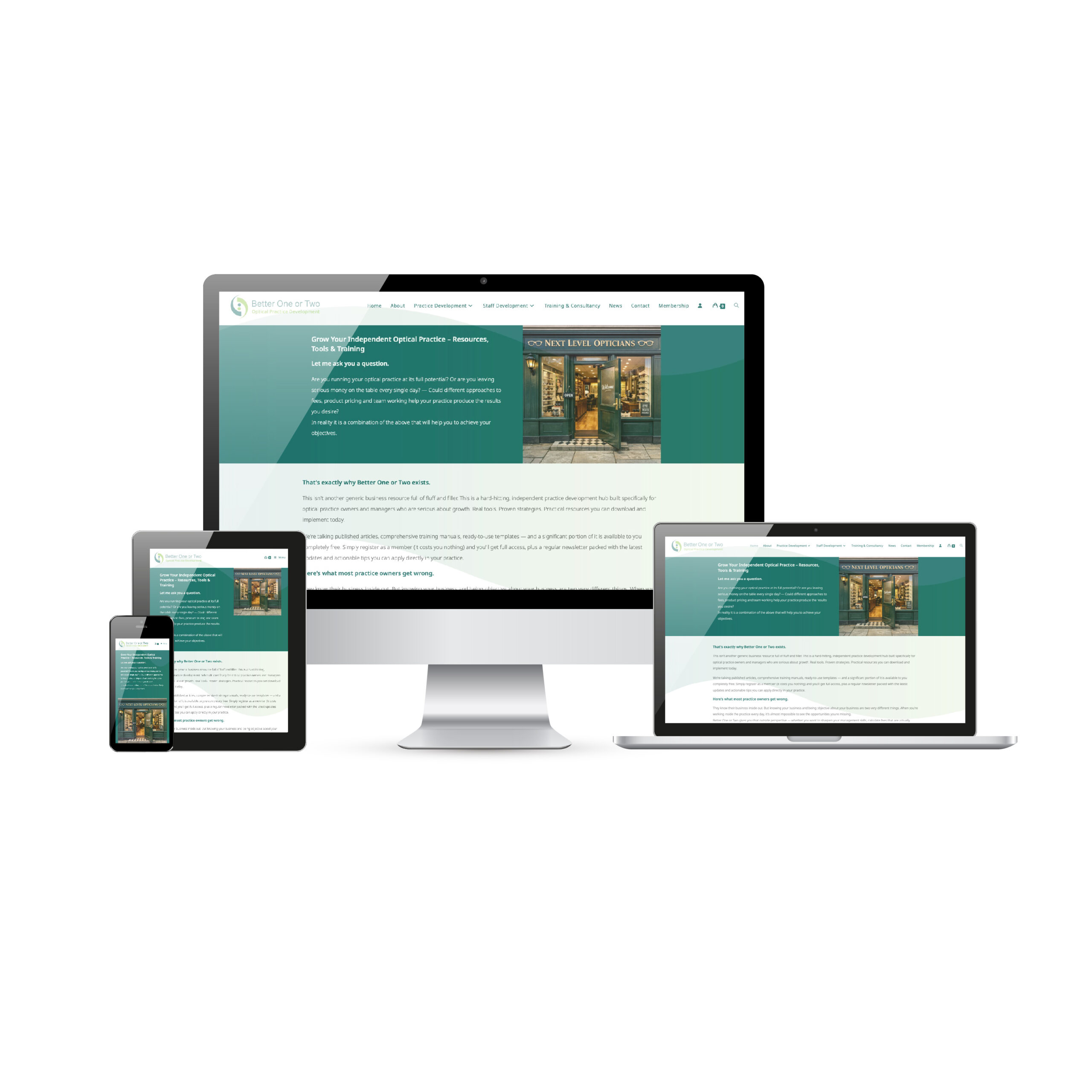 Read more about the article Better One or Two, logo and website design