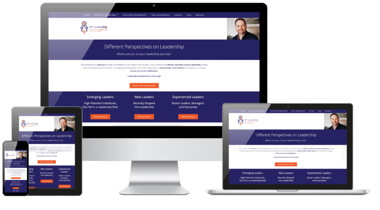 DLP Leadership logo and website design