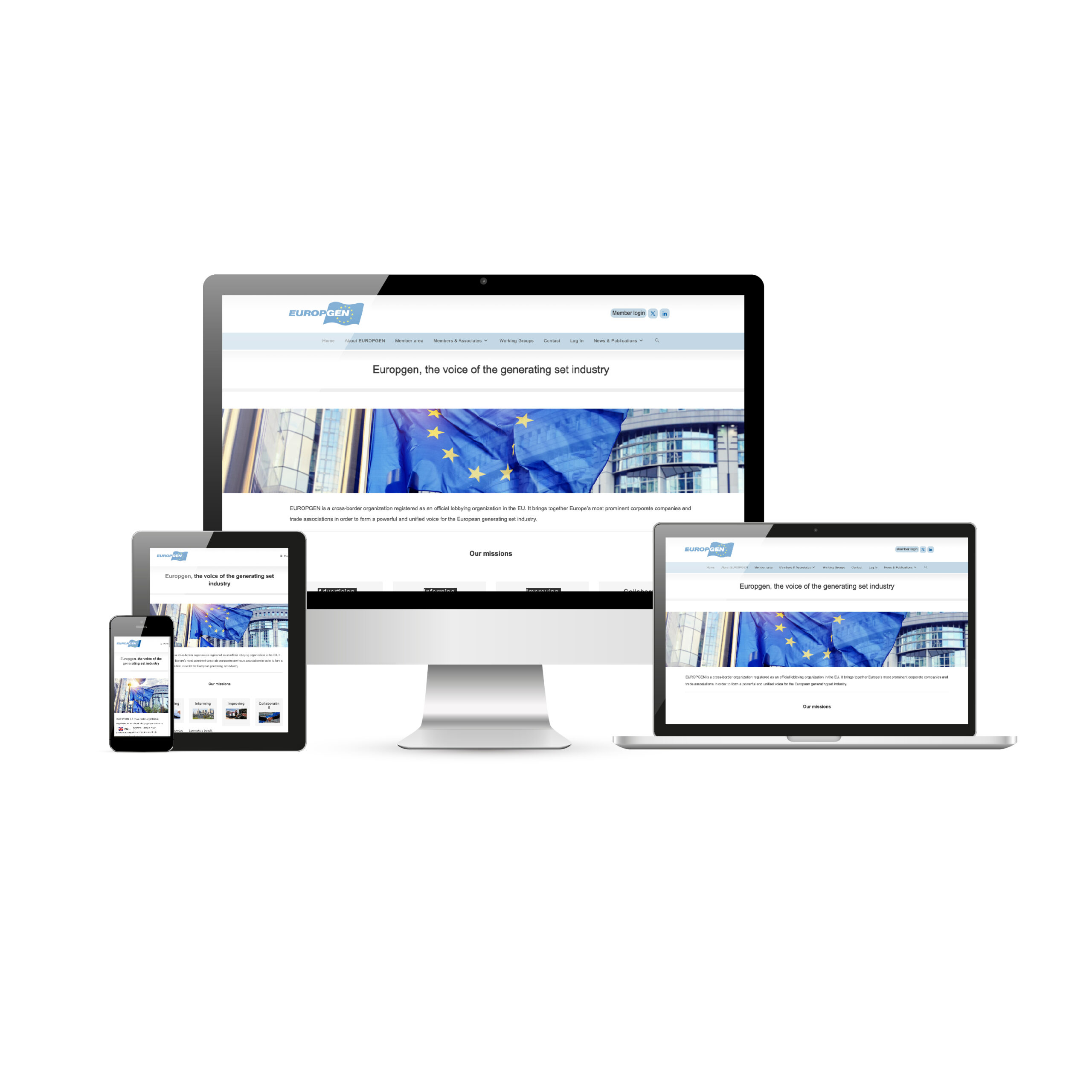 Read more about the article Europgen website design, with member login and content access