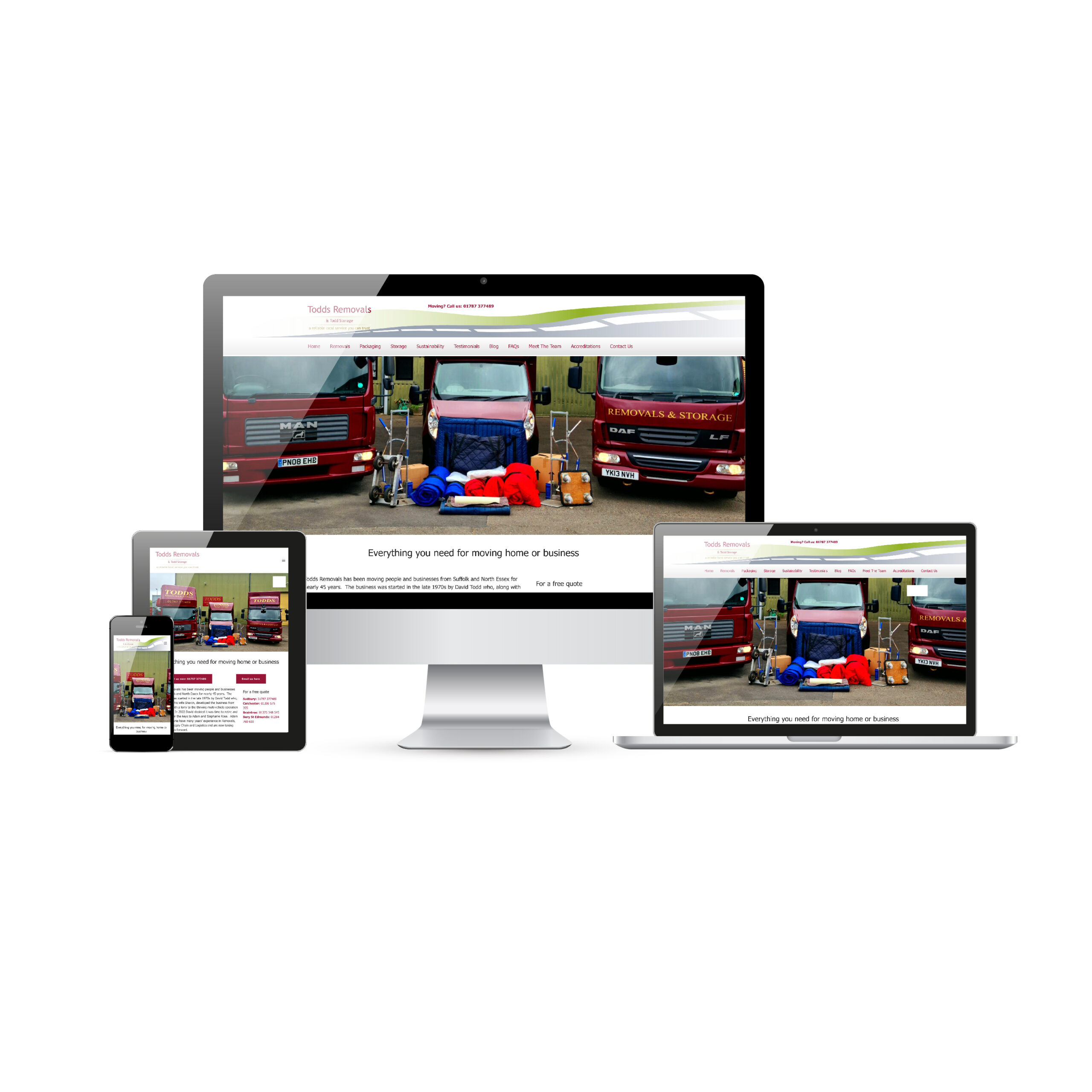 Read more about the article Todds Removals website design